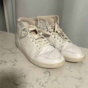 Nike Air Jordan’s, White, Size 9 (Men’s)